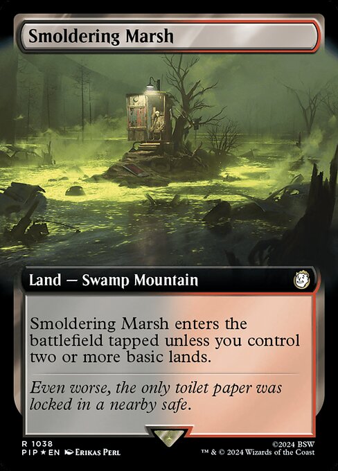 Smoldering Marsh (1038) - EXTENDED ART (Foil) - NM