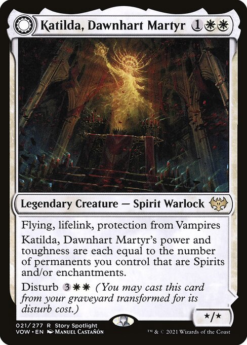 Katilda, Dawnhart Martyr // Katilda's Rising Dawn (21) (Foil) - NM