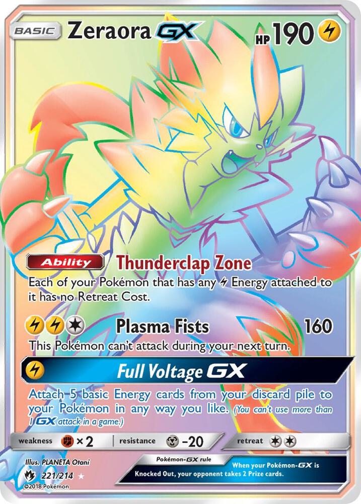 Zeraora GX 221 (Holofoil) - NM