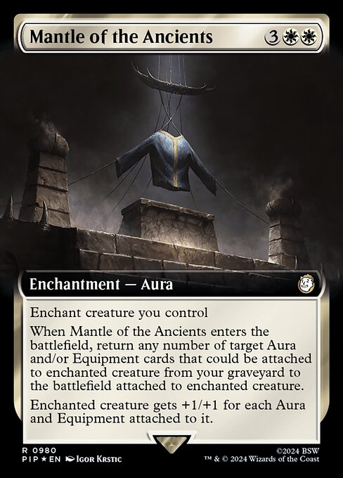 Mantle of the Ancients (980) - EXTENDED ART (Foil) - NM