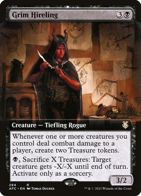 Grim Hireling (294) - EXTENDED ART - NM