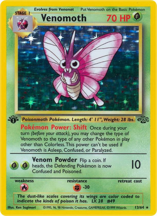 Venomoth 13 (Unlimited Holofoil) - NM