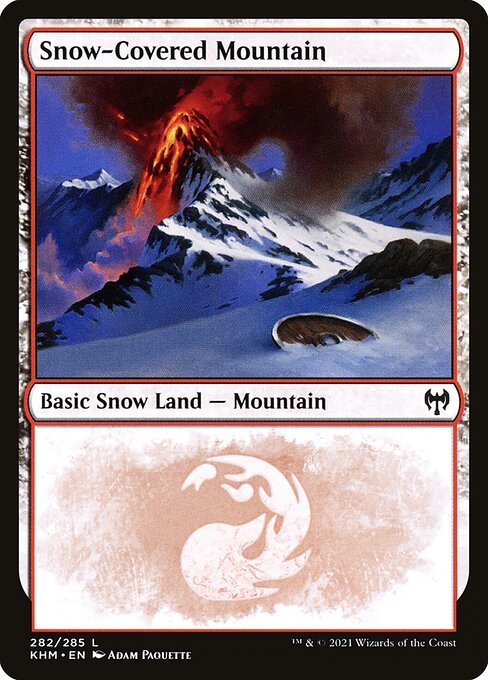 Snow-Covered Mountain (282) (Foil) - NM