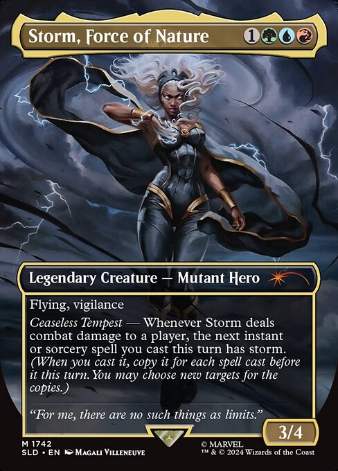 Storm, Force of Nature (1742) - BORDERLESS - FULL ART - NM