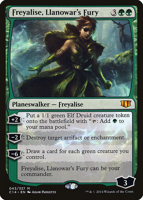 Freyalise, Llanowar's Fury (43) - NM