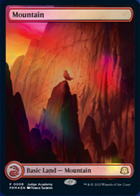 Mountain (9) - FULL ART (Foil) - NM