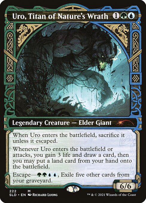 Uro, Titan of Nature's Wrath (222) - SHOWCASE (Foil) - NM