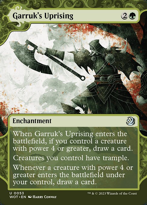 Garruk's Uprising (53) - BORDERLESS - NM