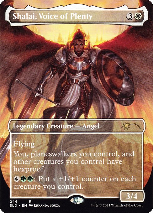 Shalai, Voice of Plenty (244) - BORDERLESS - FULL ART - NM