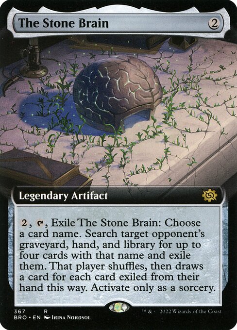 The Stone Brain (367) - EXTENDED ART (Foil) - NM