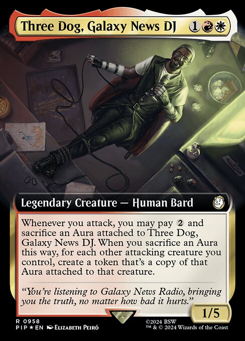 Three Dog, Galaxy News DJ (958) - EXTENDED ART (Foil) - NM