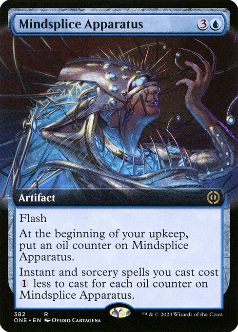 Mindsplice Apparatus (382) - EXTENDED ART (Foil) - NM