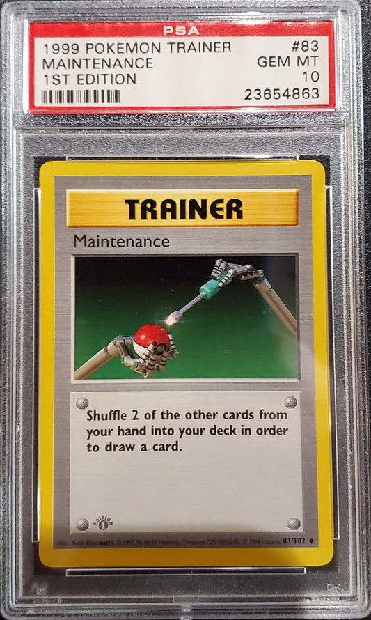 PSA 10 Maintenance 83 1st Edition () () - NM