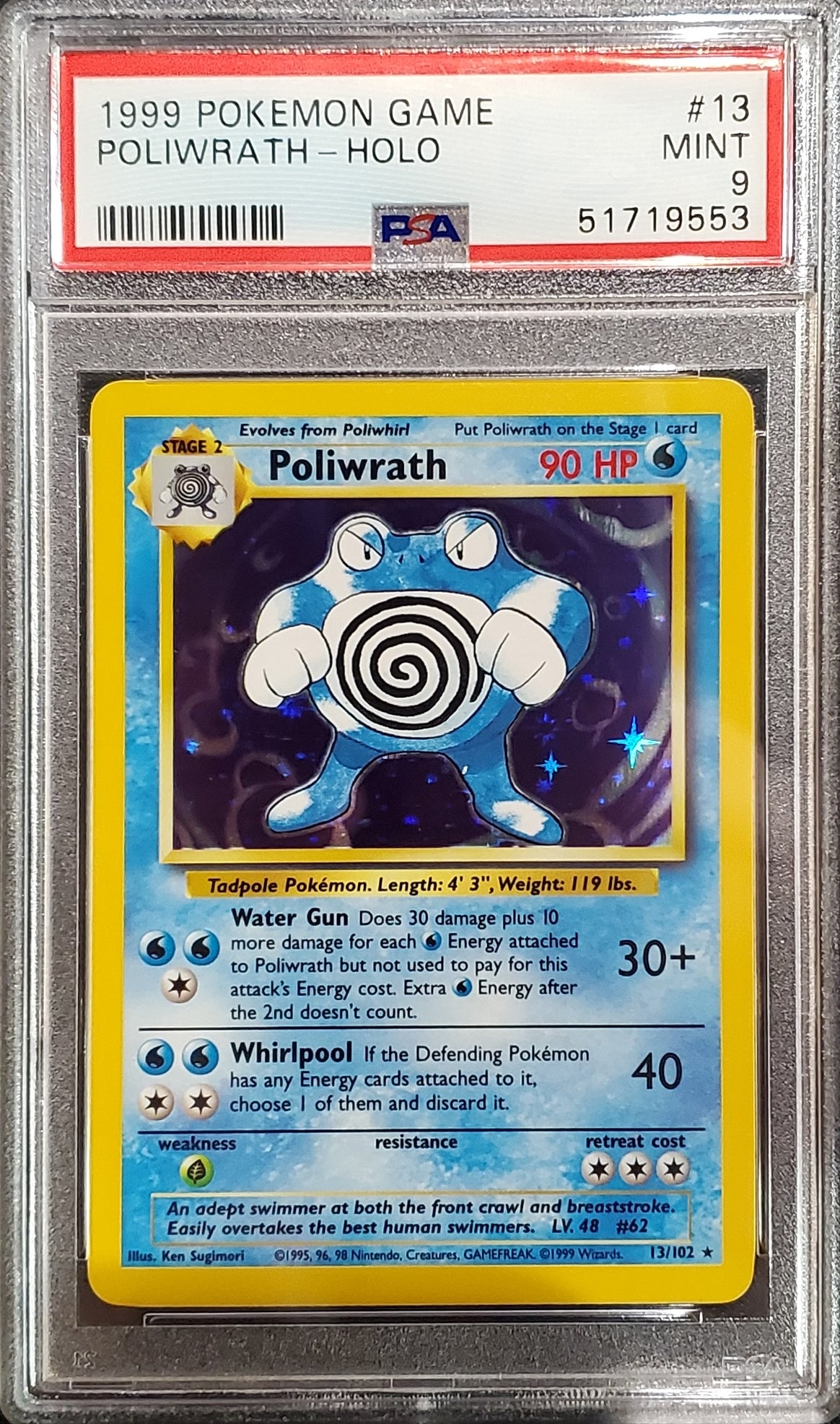 PSA 9 Poliwrath 13 () () - NM