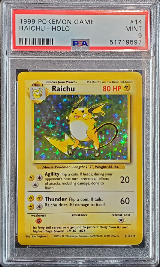 PSA 9 Raichu 14 () () - NM