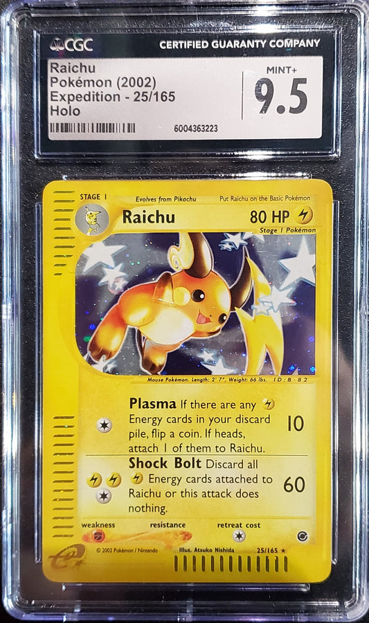 CGC 9.5 Raichu 25 () () - NM