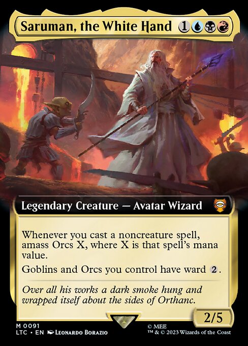 Saruman, the White Hand (91) - EXTENDED ART - NM