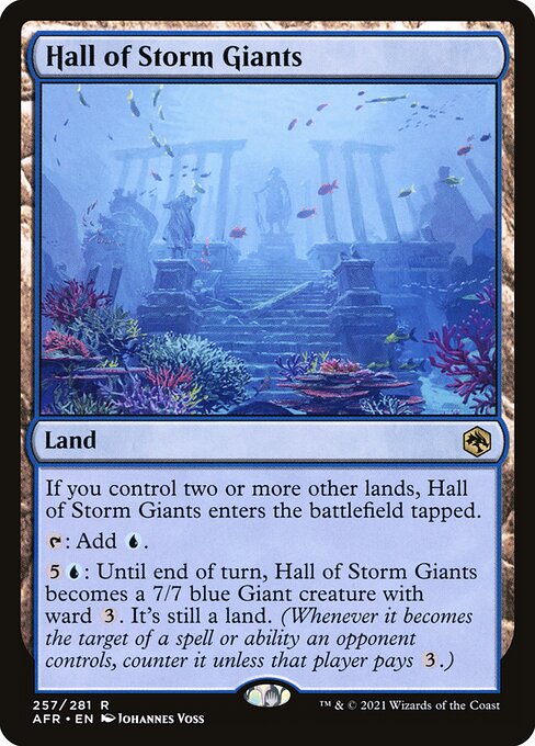 Hall of Storm Giants (257) (Foil) - NM