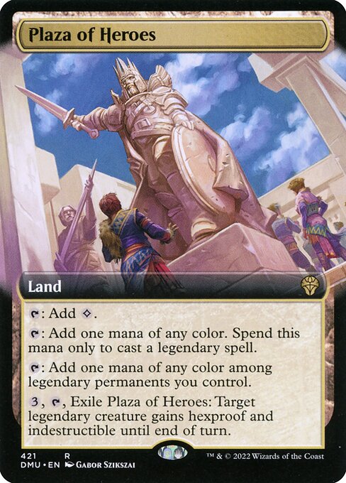 Plaza of Heroes (421) - EXTENDED ART (Foil) - NM