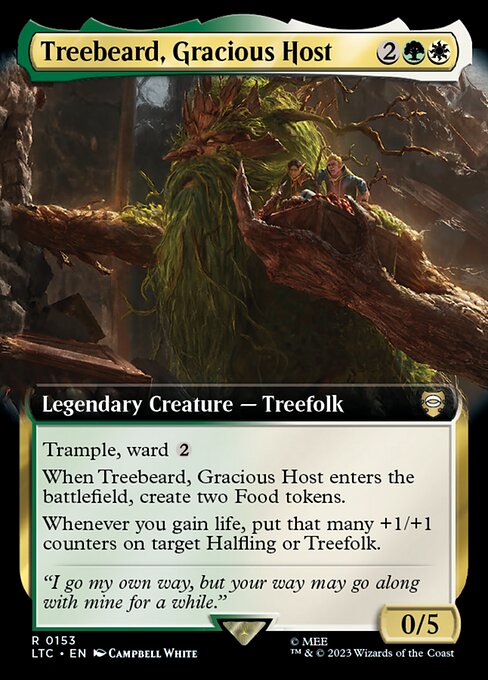 Treebeard, Gracious Host (153) - EXTENDED ART - NM