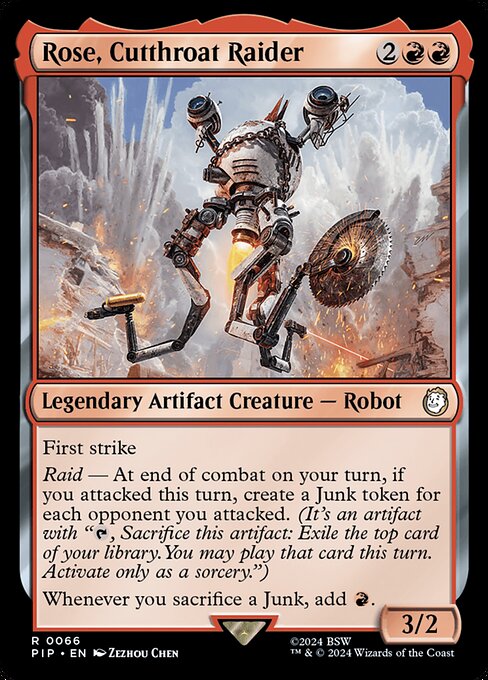 Rose, Cutthroat Raider (66) (Foil) - NM